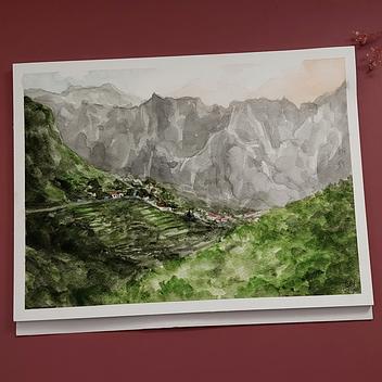 Aquarell - Landschaft